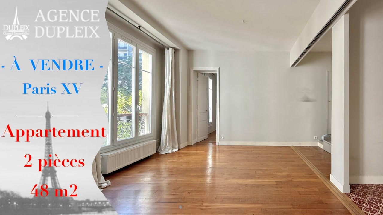 AGENCE DUPLEIX. A VENDRE PARIS 75015. JOLI 2 PIECES. 519 000€