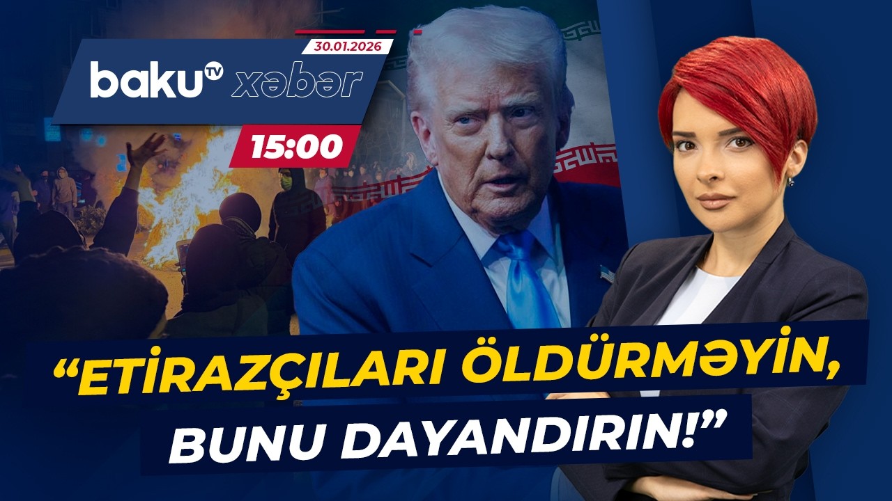 Trampdan İrana daha bir sərt xəbərdarlıq - Baku TV CANLI