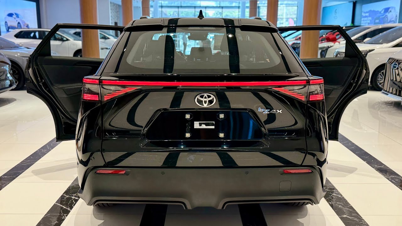 New 2025 Toyota bZ4X: A Stylish Electric Family SUV Black Edition - Walkaround & Detail