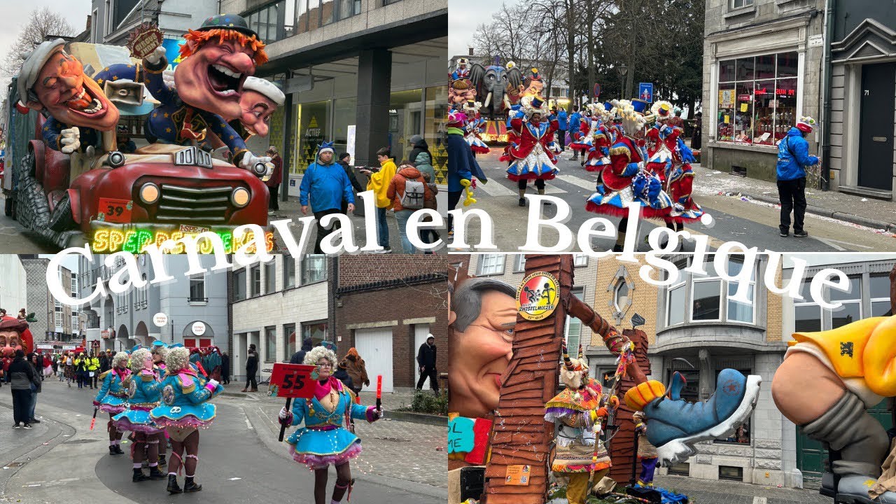 CARNAVAL EN BELGIQUE DANS LA RUE AU CENTRE DE ( AALST )