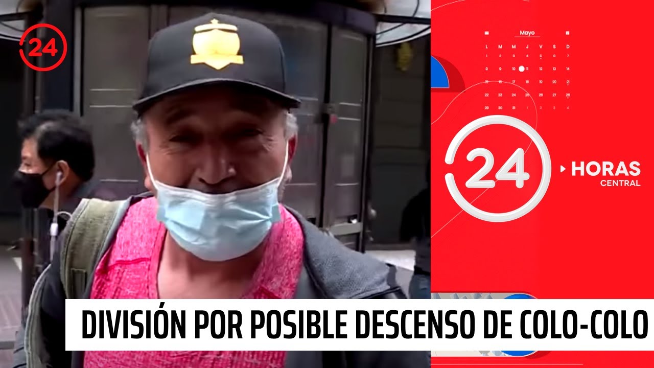 Posible descenso de Colo-Colo divide a los chilenos | 24 Horas TVN Chile