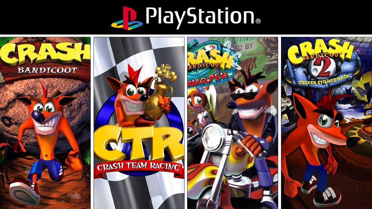 Crash Bandicoot Games for PS1