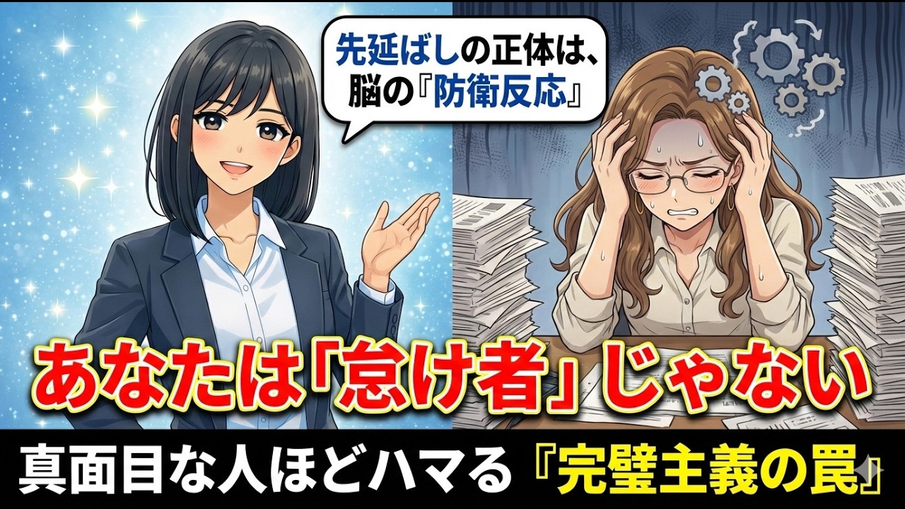 【完全解決】「先延ばし癖」は怠けじゃない！脳科学が教える今すぐ動ける3つの裏技