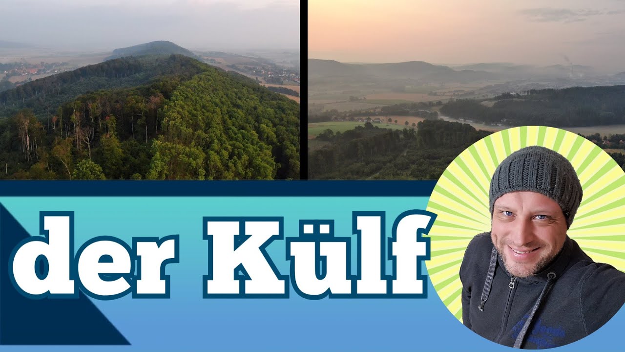 Der Külf im Leinebergland - Wanderung am Külf-Kammweg von Godenau bis Deinsen -  Cölleturm Drohne