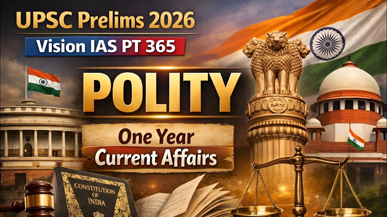 🇮🇳PT 365 Polity Marathon in हिंदी | 1 Year Current Affairs | #upscprelims2026 #pt365 #upscprelims 
