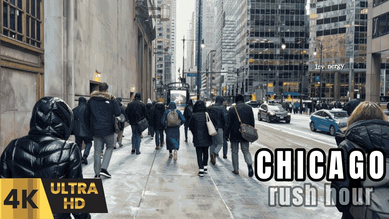 Chicago Downtown Loop Morning Walking Tour 4K January 15, 2026