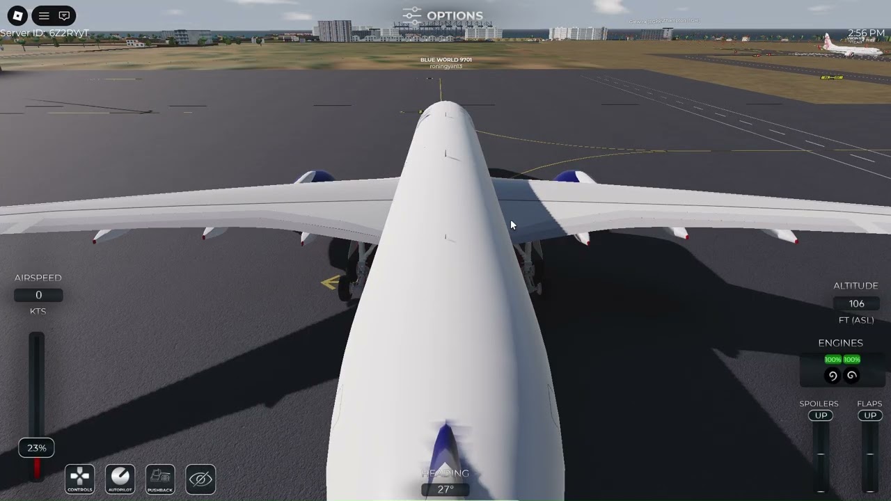 From stand to air in rpoject flight roblox