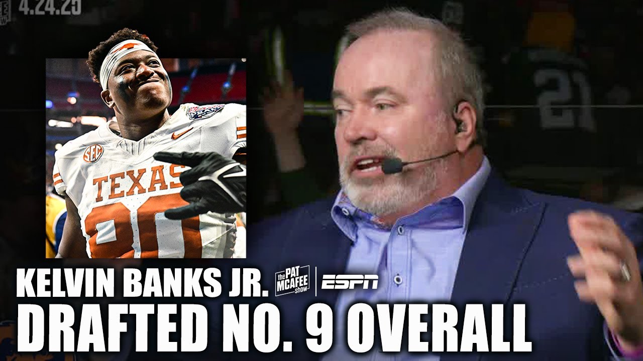 Kelvin Banks Jr. drafted at No. 9 by the Saints | Pat McAfee Draft Spectacular
