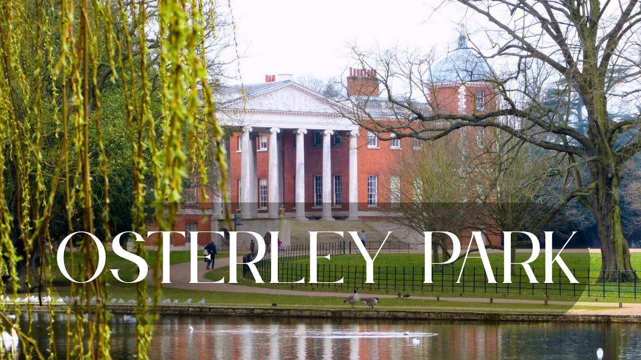 Stately manor in Osterley Park in London, Neo-classical mansion at Osterley Park in London