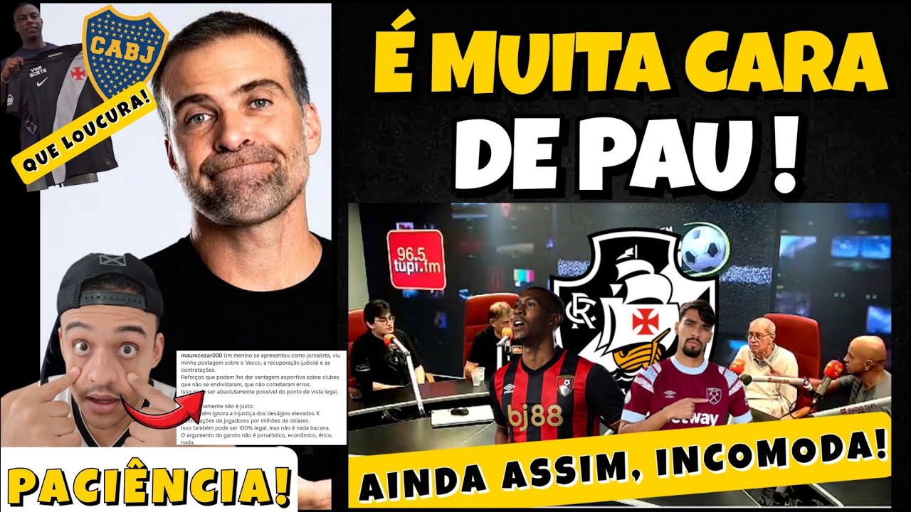 NÃO TEM LIMITES! MAURINHO RESPONDE JORNALISTA VASCAÍNO / ESTÃO INVENTANDO POLÊMICA COM HINESTROZA