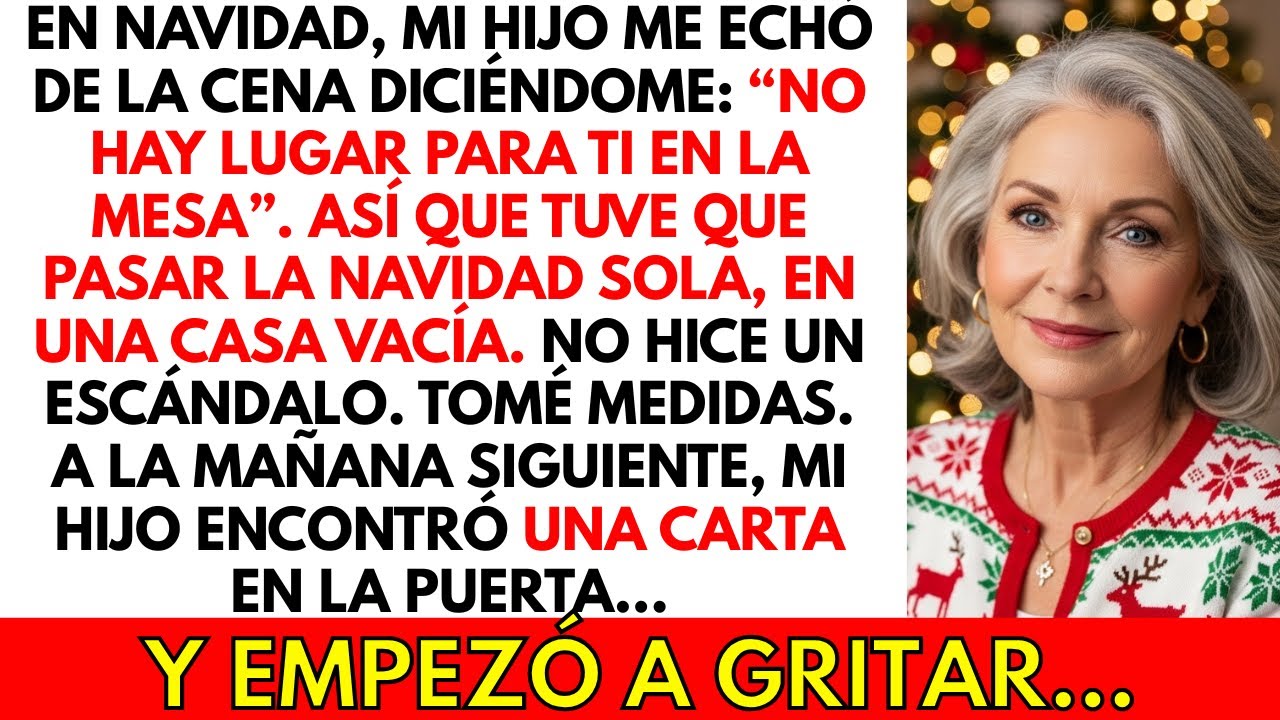 Pasé la Navidad sola en una CASA VACÍA, después de que mi hijo dijera que no había lugar para mí...