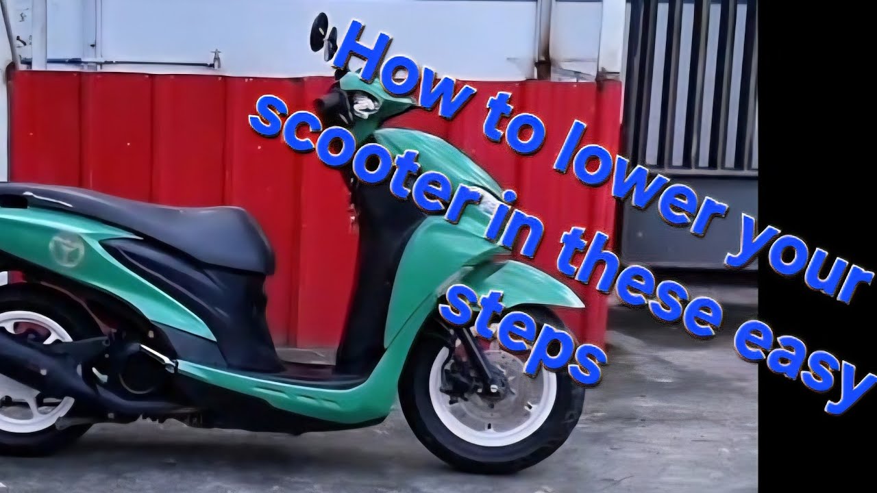 how to lower your scooter | DiY | Easy Steps |Yamaha Mio Gravis V1