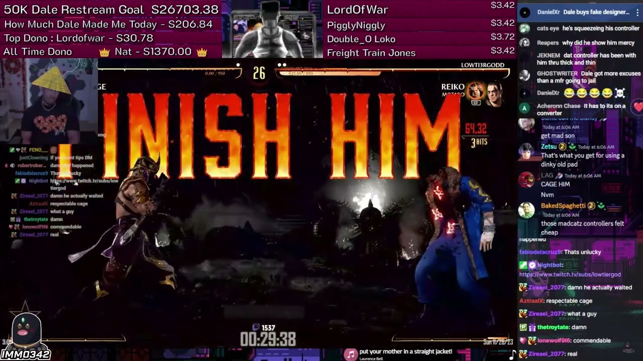 dale deletes mk1 again lmao | Immo342 streams