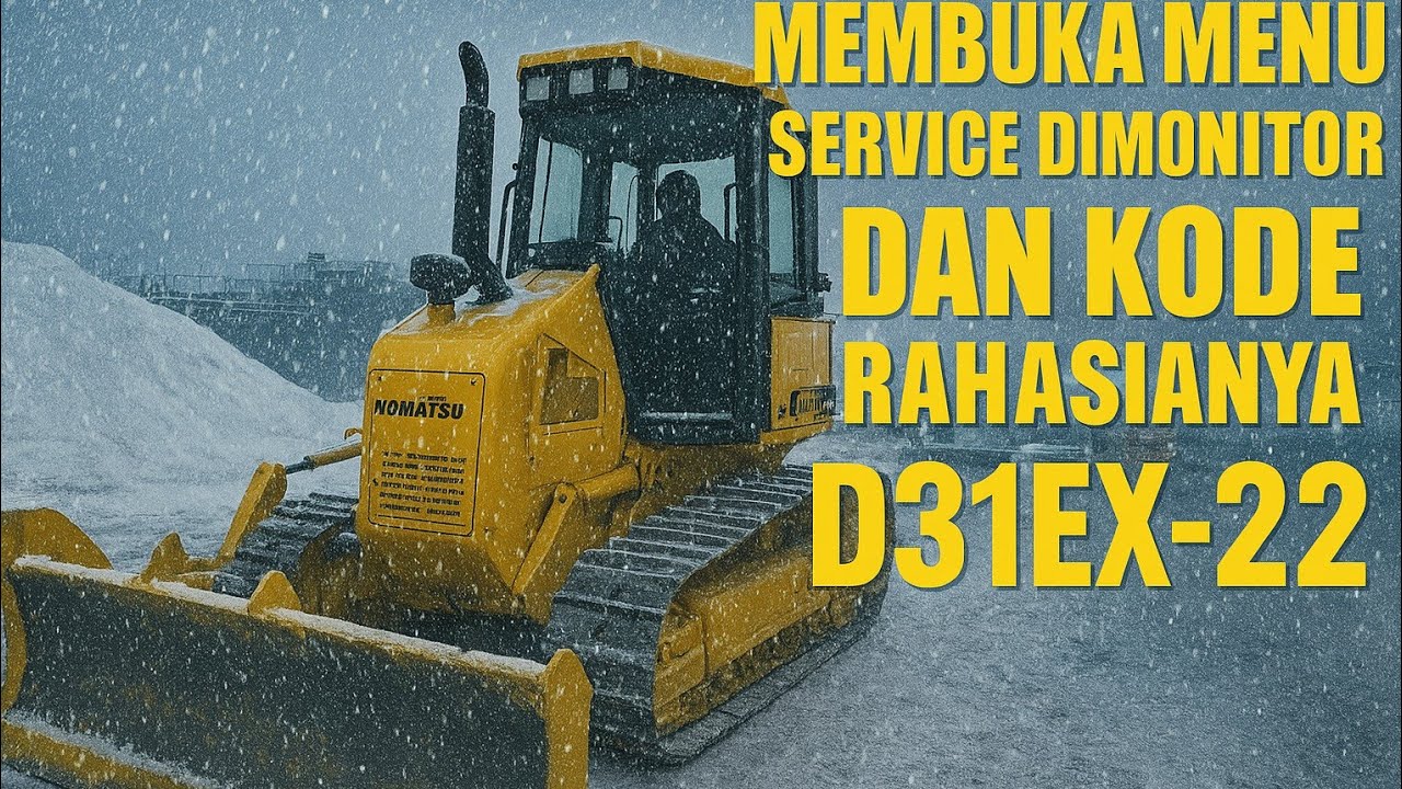 Cara membuka menu service dan kode rahasia untuk masuknya di unit Dozer D31EX-22 