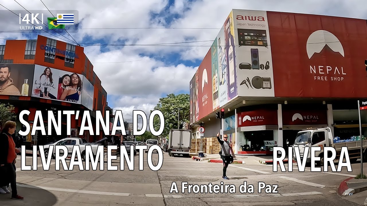 Rivera - UY e Santana do Livramento - RS, conhecidas como a Fronteira da Paz