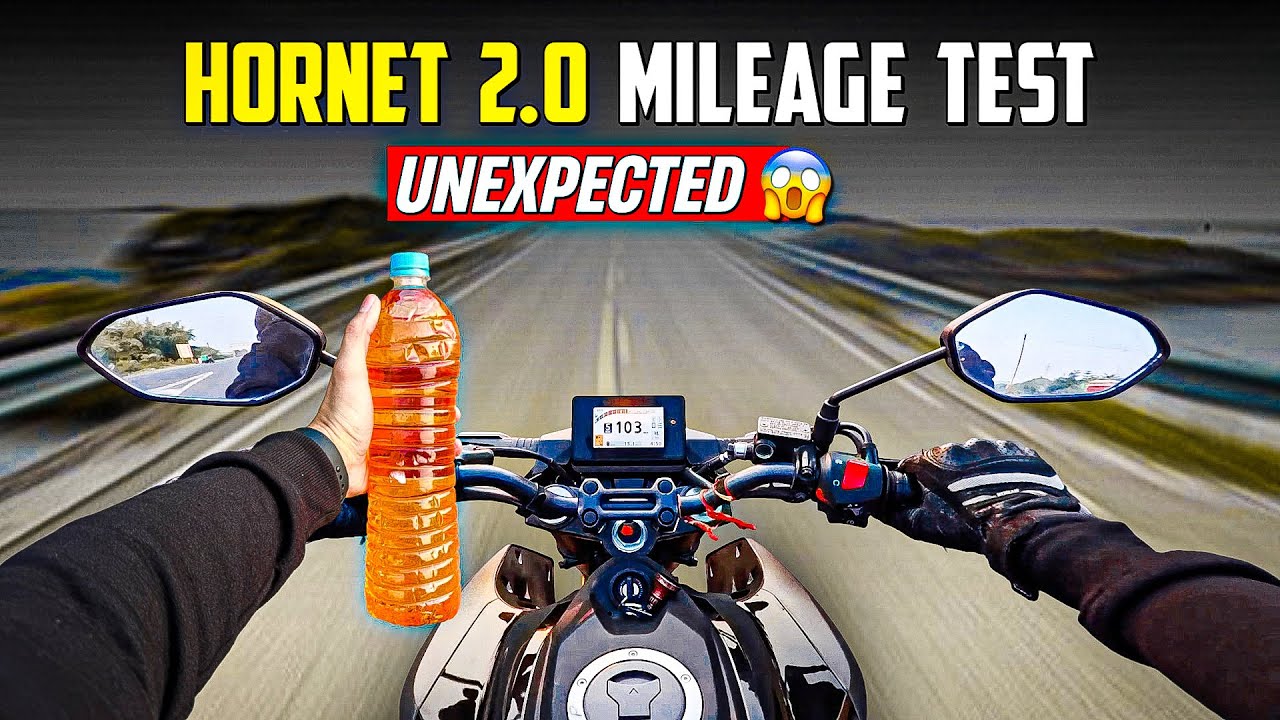 New Hornet 2.0 High Speed Mileage test😱 | Honda Hornet 1 Liter Mileage |
