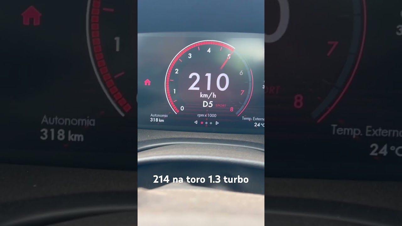 Acelerando a Fiat toro turbo 1.3