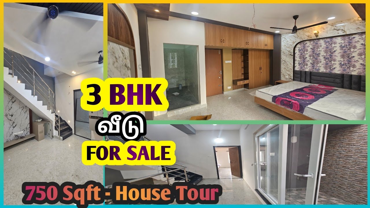 750 Sqft House Tour | 3 BHK Duplex House For Sale | Interior With Modular Kitchen