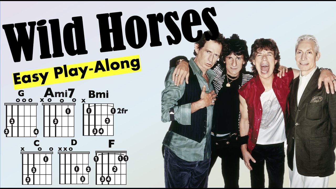 Wild Horses (The Rolling Stones) Guitar/Lyric Play-Along