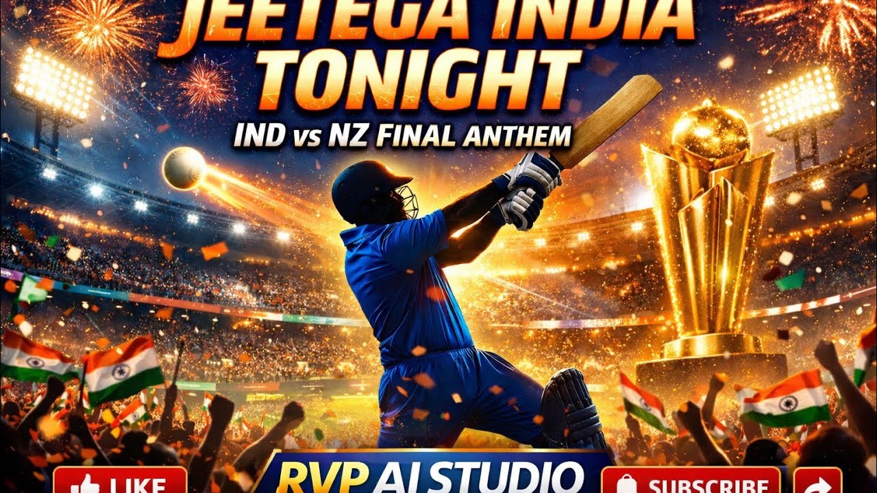 Jeetega India Tonight 🇮🇳 | IND vs NZ Final Anthem | T20 Cricket Victory Song | RVP AI STUDIO