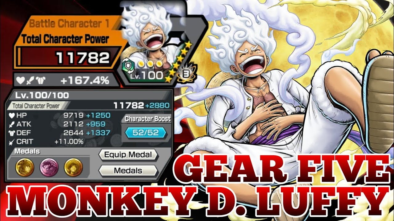 MONKEY D. LUFFY GEAR FIVE GAMEPLAY | ONE PIECE BOUNTY RUSH | OPBR