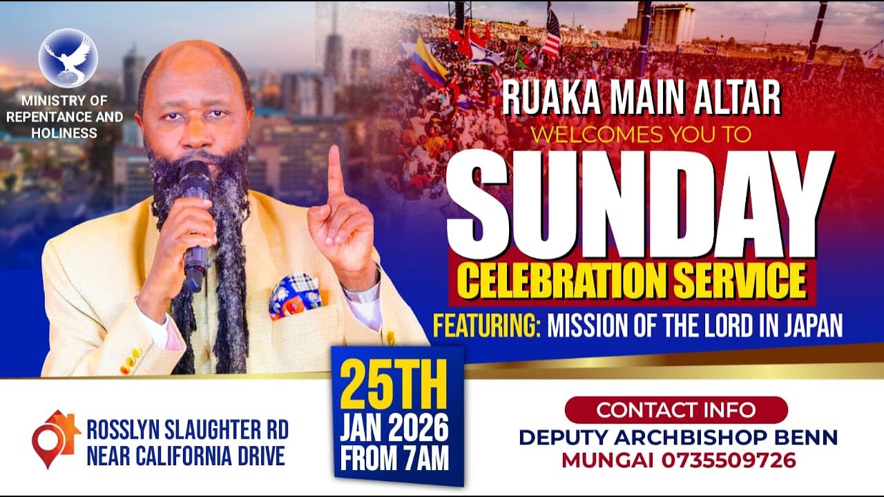 RUAKA MAIN ALTAR CELEBRATION SUNDAY SERVICE - 18TH JANUARY 2026