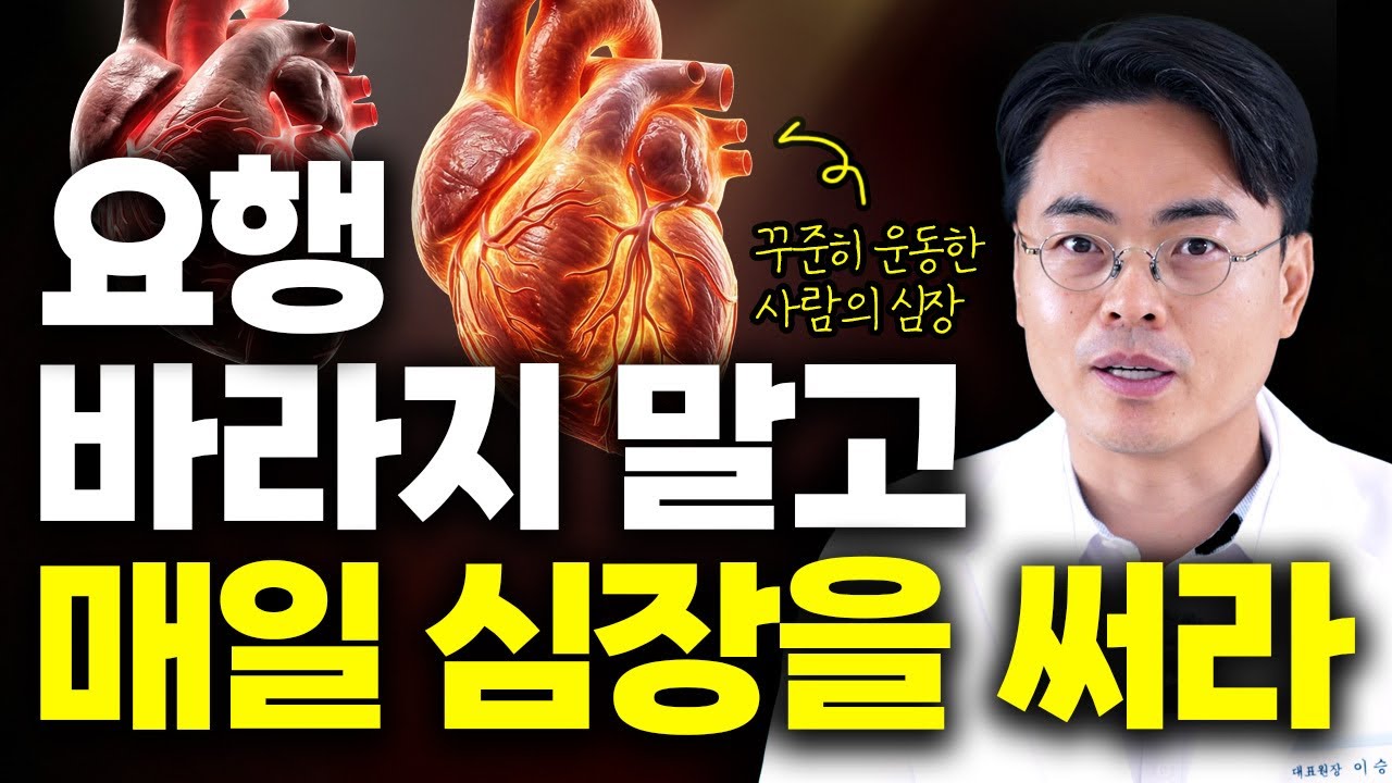 유튜브에서 이런 걸 알려주는 경우는 없습니다. 매일 운동해야 하는 이유