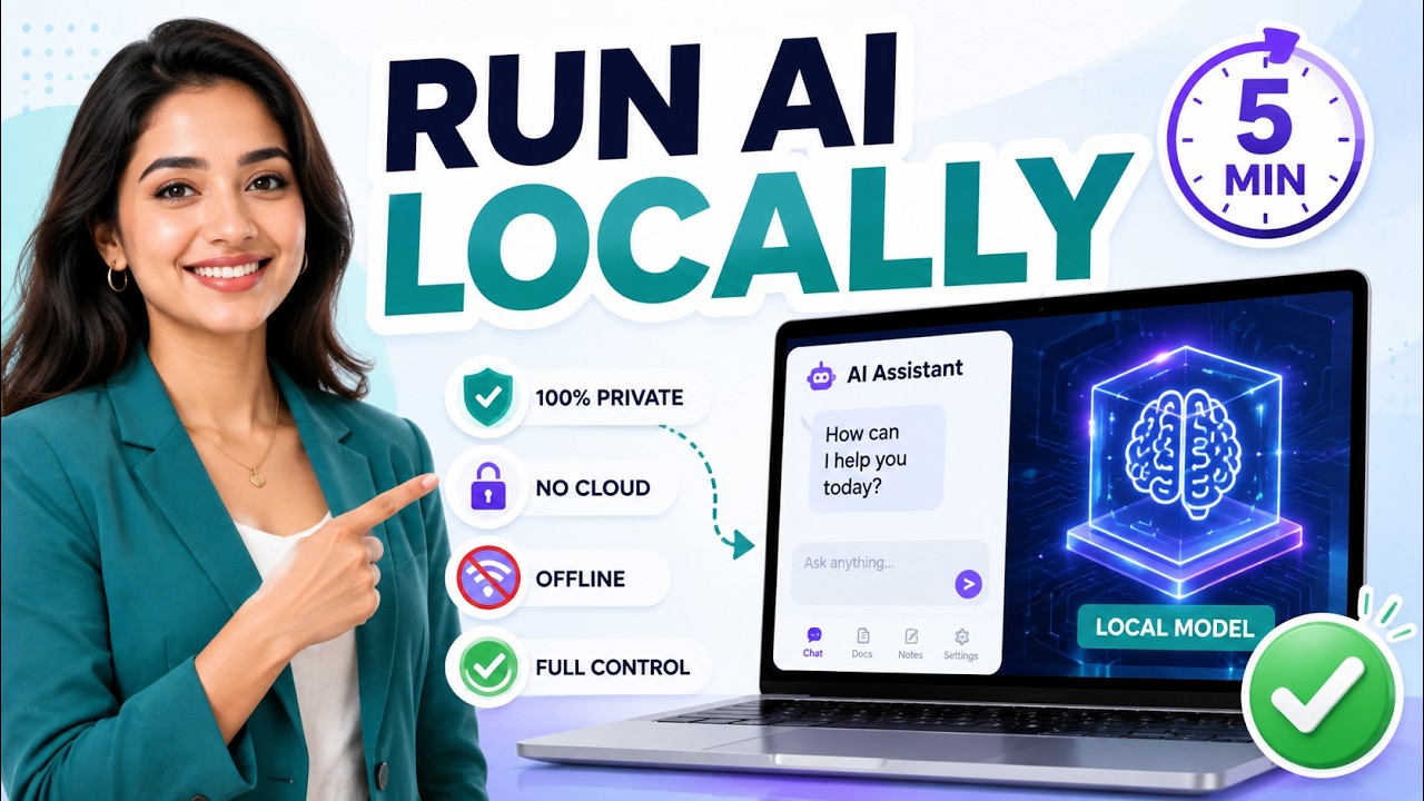 Run AI Locally on Your Laptop in 5 Minutes (Ollama + Open WebUI)