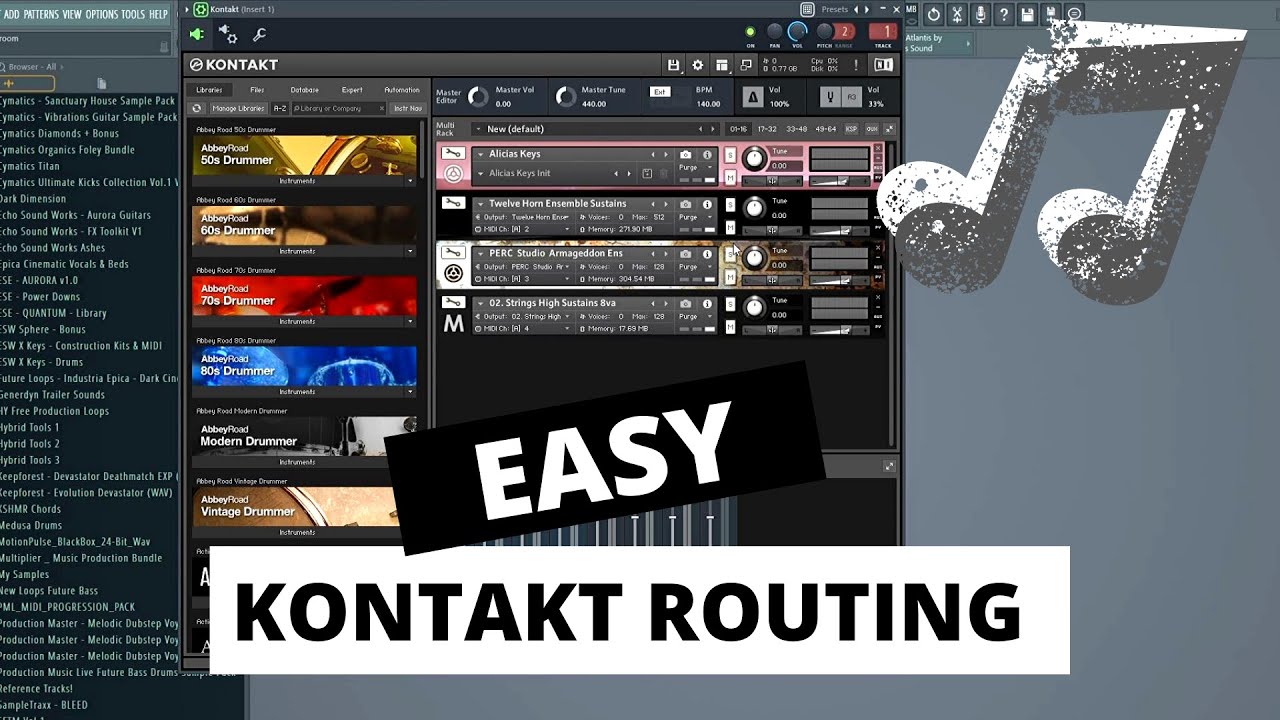 Routing Kontakt Instruments in 5 minutes! EASY (FL Studio 20)