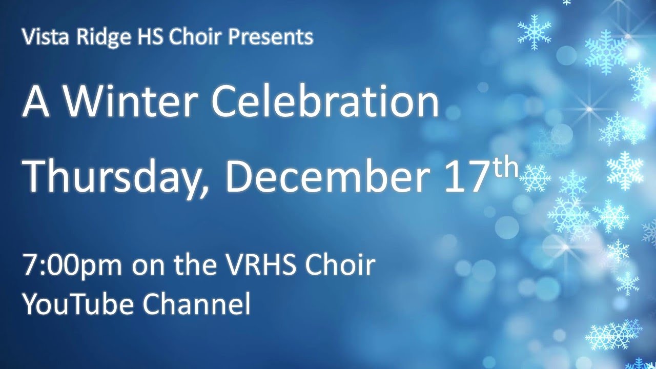 VRHS Choir Winter Concert