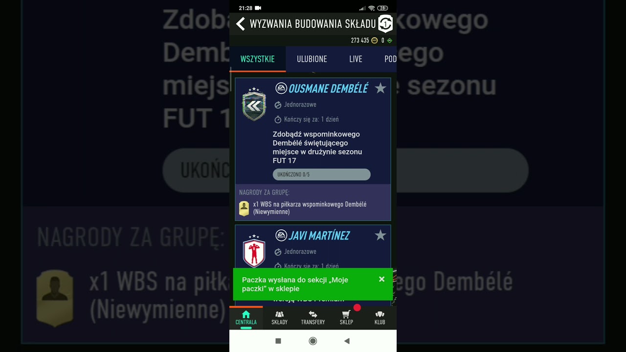 Tots FIFA Companion app on mobile