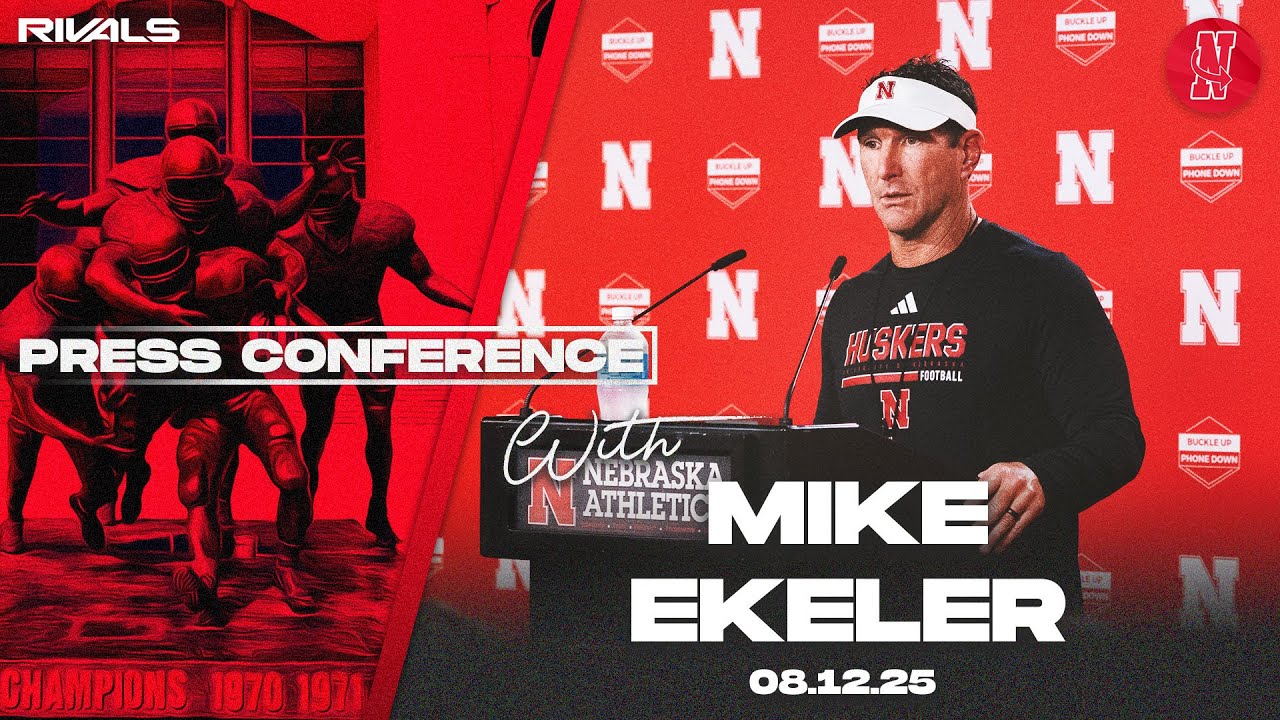 Nebraska Football: Mike Ekeler fall camp press conference (Aug. 12, 2025)