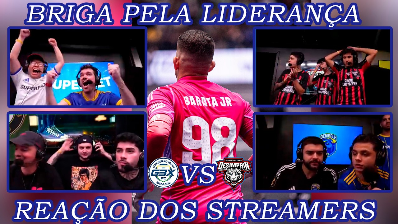 Streamers react to G3X vs. Desimpain in the Kings League Brazil!!!