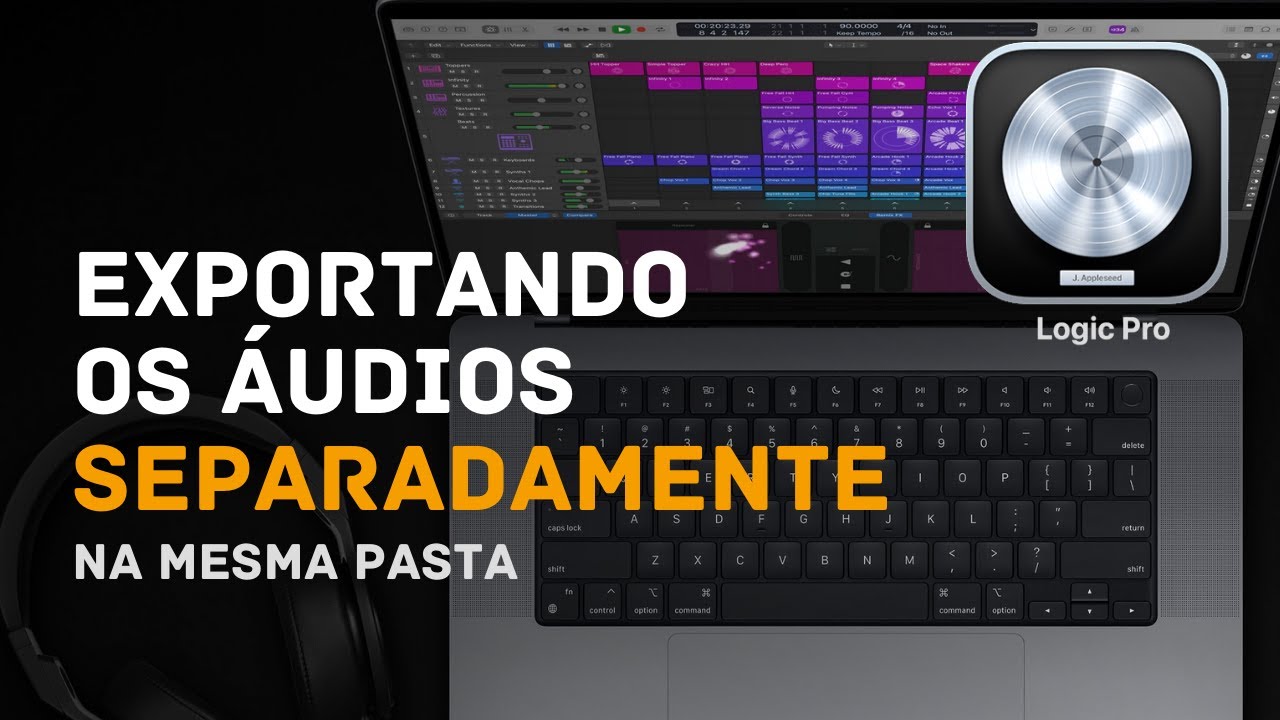 Exportando os áudios separadamente numa pasta