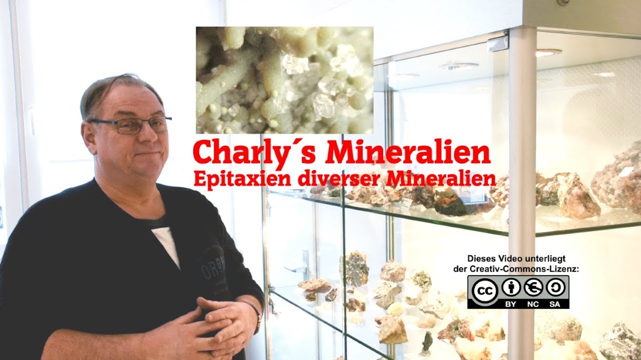 Charlys Mineralien  -  Epitaxien diverser Mineralien