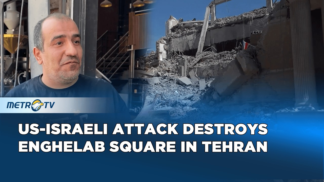 Serangan AS-Israel Hancurkan Enghelab Square Tehran, Warga Menderita