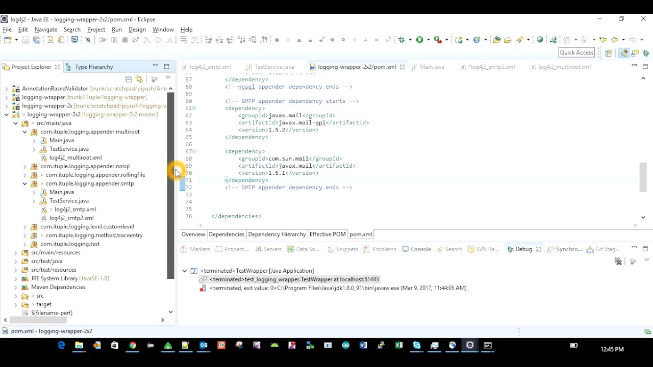 log4j2 SMTP Appender