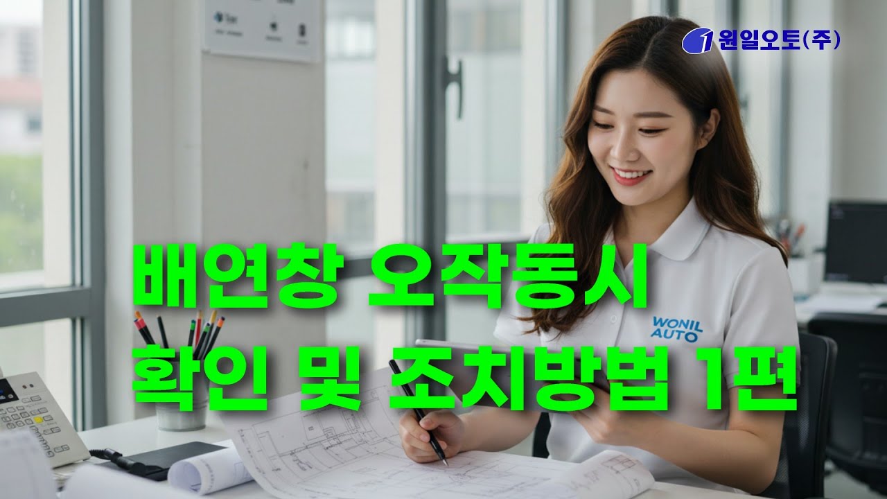 배연창 오작동시 확인 및 조치방법