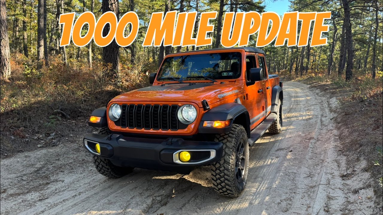 1000 mile update review likes and dislikes 2025 Jeep Gladiator!