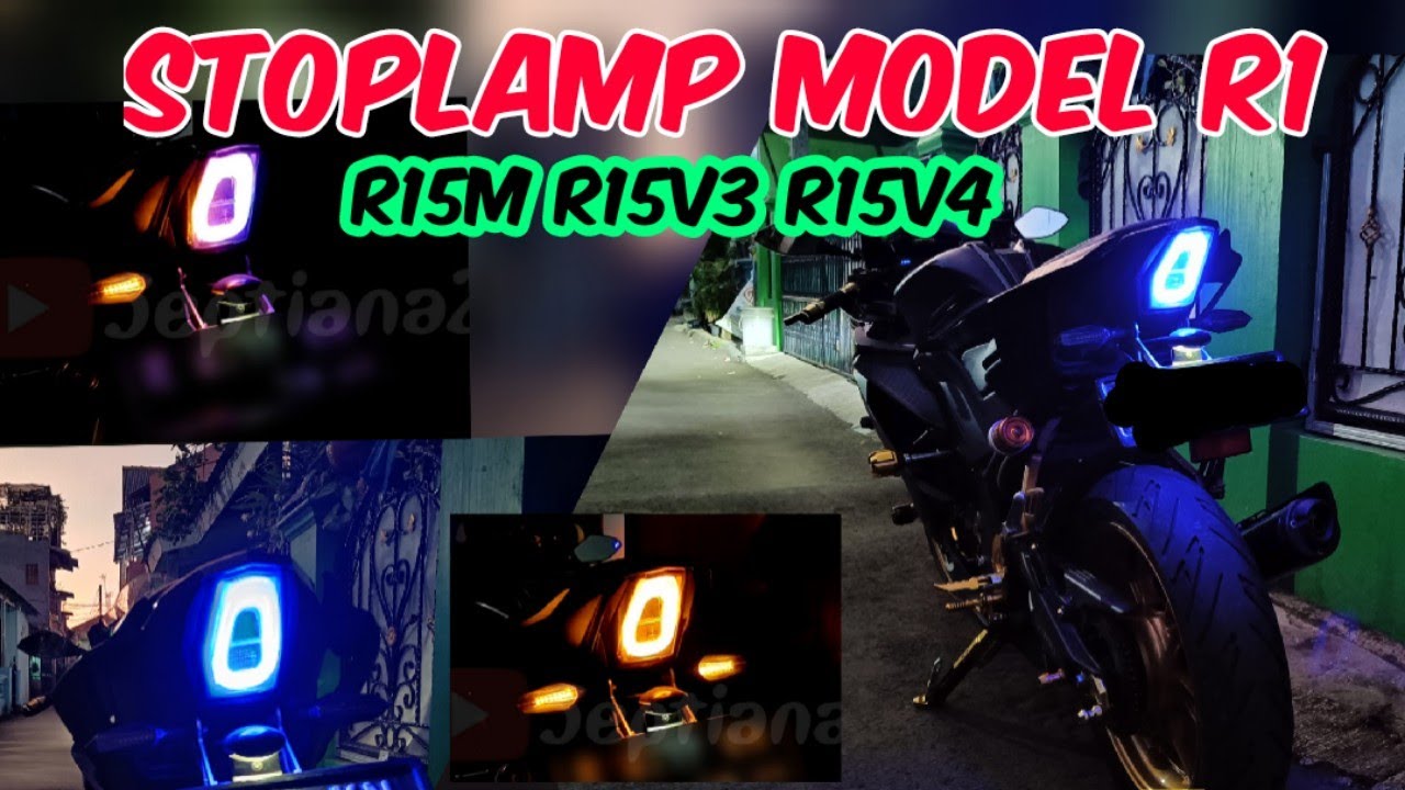 Pasang Stoplamp Terbaru model R1 untuk R15M R15V3 dan R15V4 R15 VVA series