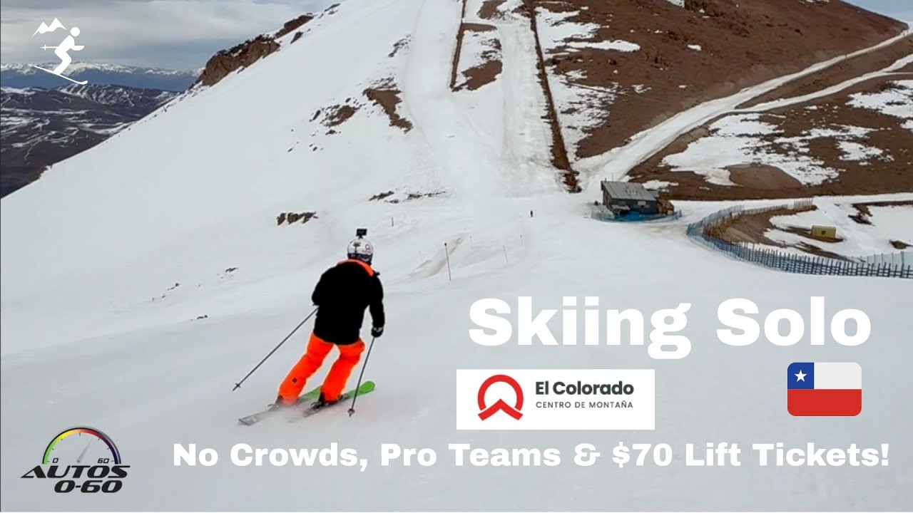 🎯 Skiing Solo at El Colorado, Chile 🇨🇱 | No Crowds, Pro Teams & $70 Lift Tickets!