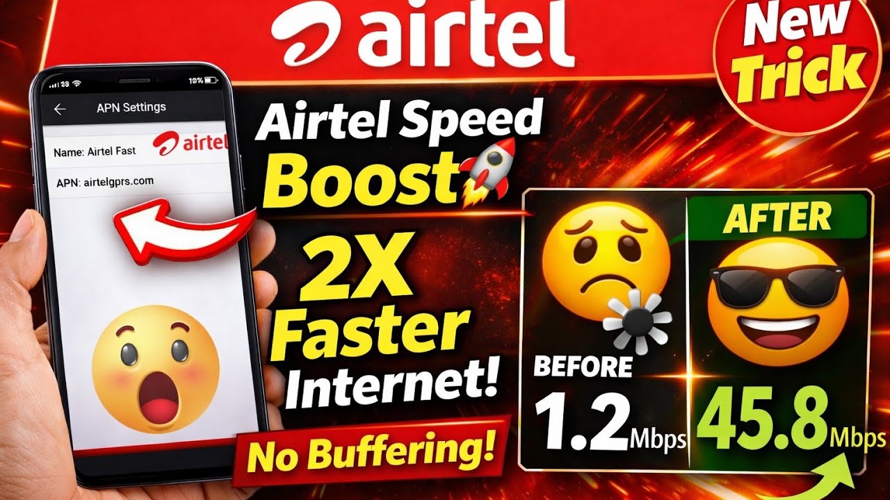 Airtel APN Setting 2026 | Internet Speed 2X Fast 🚀