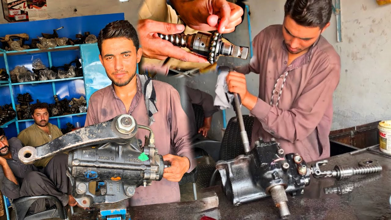 Hino Fm1j STEERING GEARBOX Rebuild- How to Repair gear box||