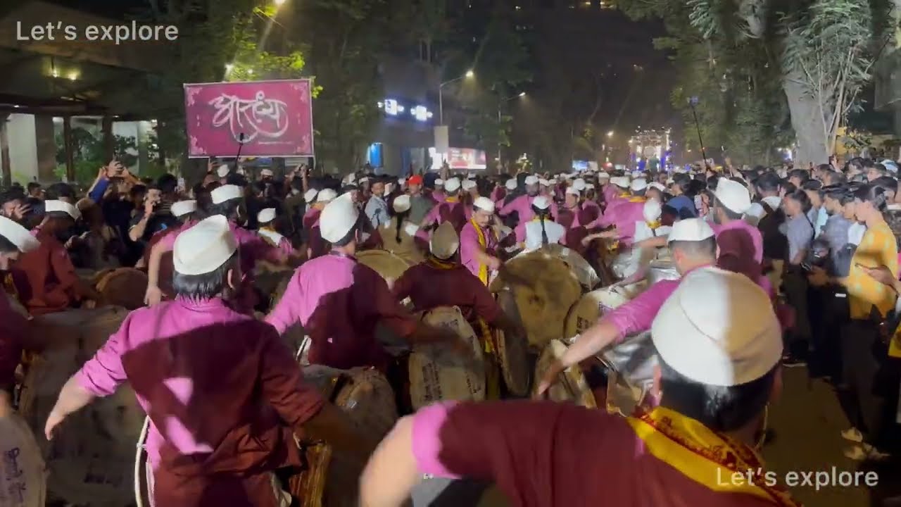 Shree Siddhivinayak palkhi  sohala l power full performance l Aaradhya Dhol Tasha Pathak Mumbai