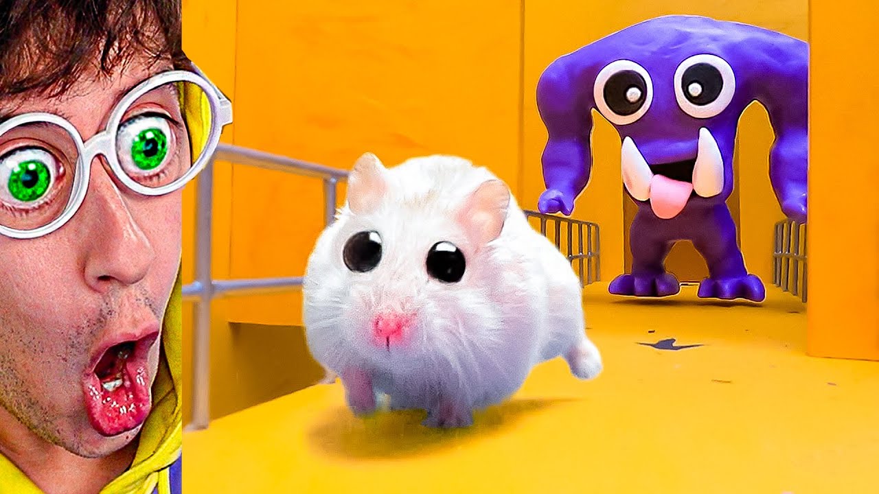 Hamster vs Garten of Banban 🐹😱!! (Laberinto de Monstruos 😈)