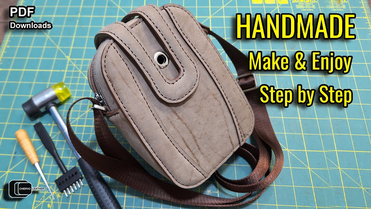 Make a Stylish Leather Bag at Home: Fast and Simple Tutorial - free Pattern