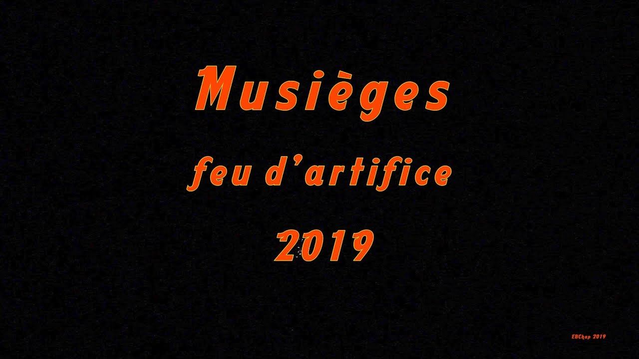 Musi&egrave;ges, le 20 juillet 2019, 40&egrave;me f&ecirc;te de l&rsquo;&eacute;t&eacute;, le feu d&rsquo;artifice.