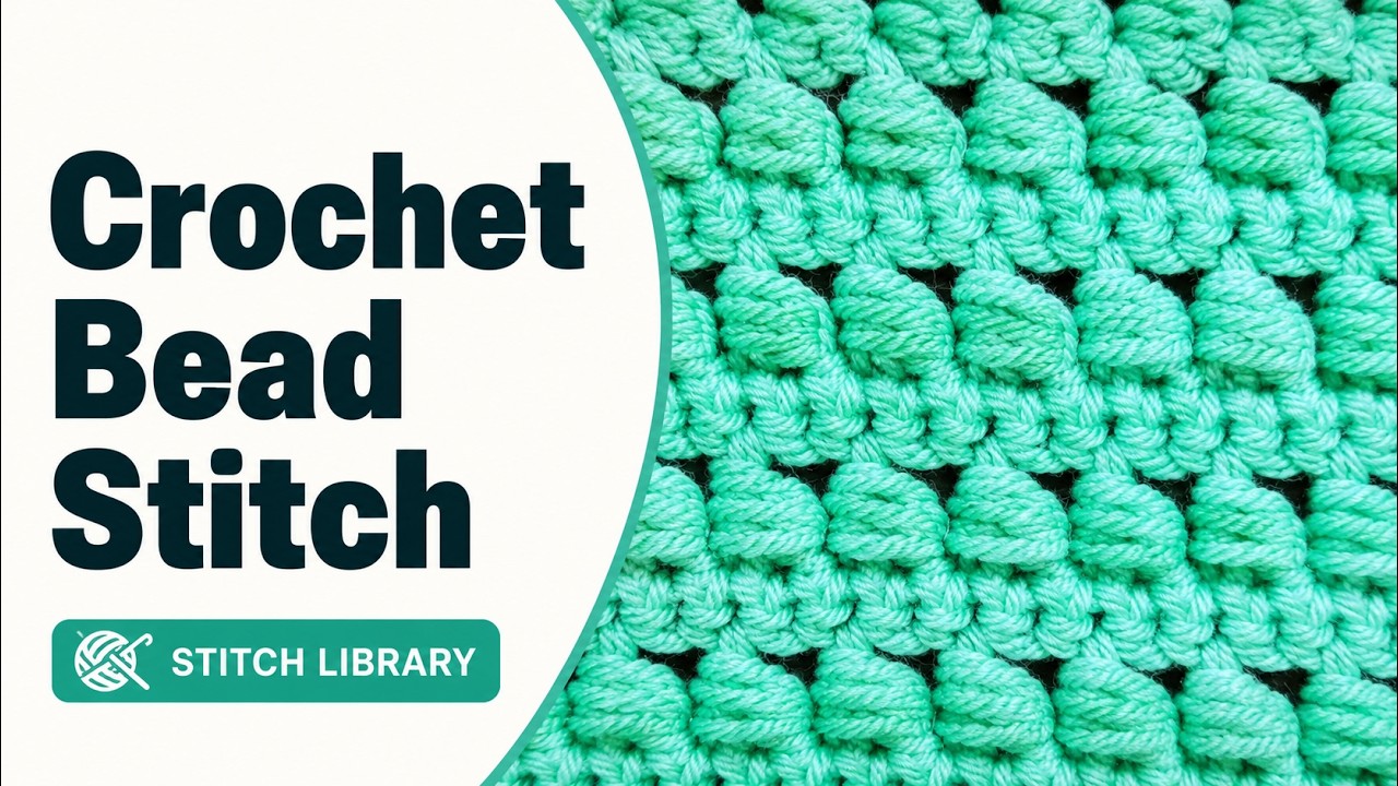 Left Hand: Crochet Bead Stitch