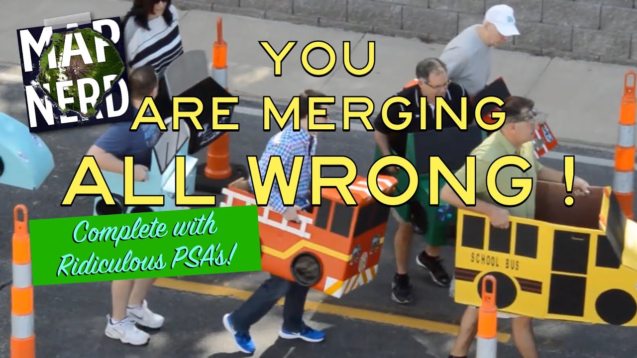 YOURE MERGING ALL WRONG!: The Zipper Merge! #traffic #highway #road #zipper #merge #engineering