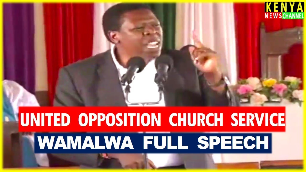 Wamalwa ON FIRE as he Lectures Ruto badly in Church with Gachagua, Matiangi & Kalonzo at ACK Muranga